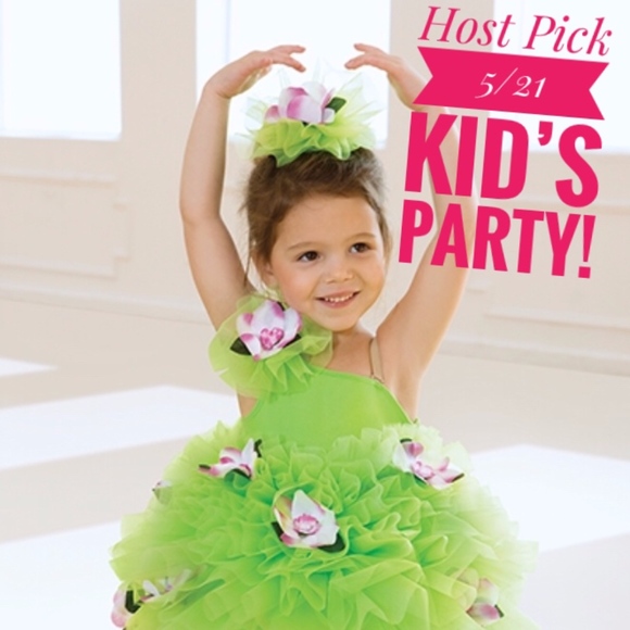 Revolution Other - Revolution Dance Lime Green Costume Flower Patch